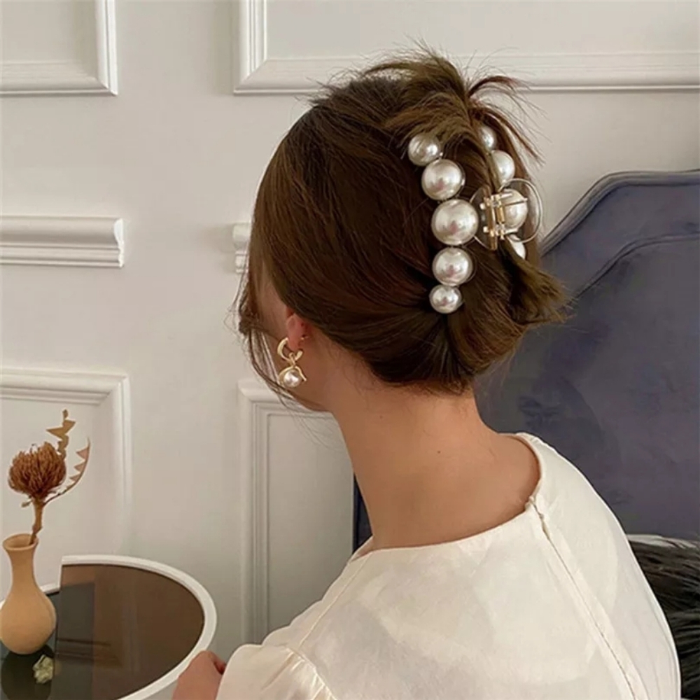 Pearl hair accessories hair clip